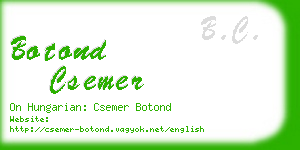 botond csemer business card